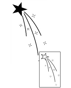 Shooting Star Tattoo Astronomy tattoo | PHF-00737