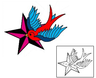 Nautical Star Tattoo For Women tattoo | PHF-00742