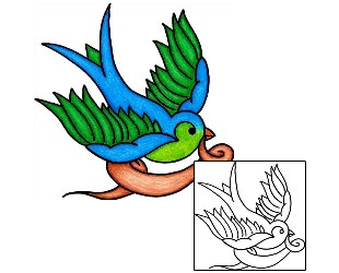 Swallow Tattoo Miscellaneous tattoo | PHF-00899