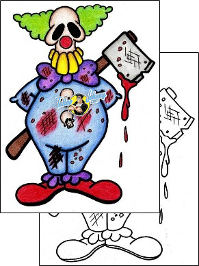 Scary Tattoo clown-tattoos-phil-rogers-phf-00930
