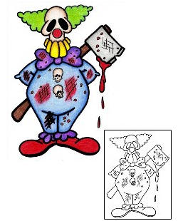 Clown Tattoo Tattoo Styles tattoo | PHF-00930