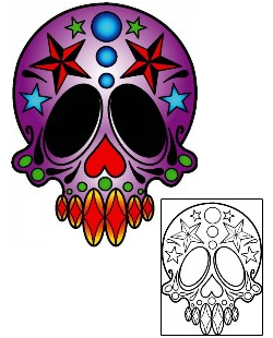 Day of the Dead Tattoo Ethnic tattoo | PHF-00938