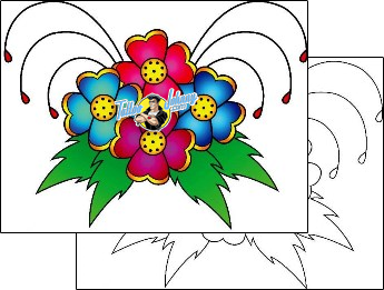 Flower Tattoo plant-life-flowers-tattoos-phil-rogers-phf-00947