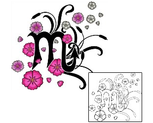 Cherry Blossom Tattoo Zodiac tattoo | PHF-00968