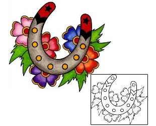 Flower Tattoo Gambling tattoo | PHF-00976