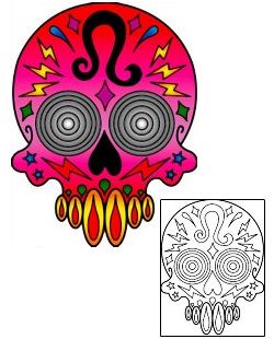 Day of the Dead Tattoo Zodiac tattoo | PHF-00995