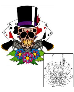 Gambling Tattoo Miscellaneous tattoo | PHF-00999