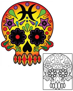 Mexican Tattoo Zodiac tattoo | PHF-01002