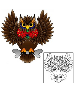 Owl Tattoo Animal tattoo | PHF-01004