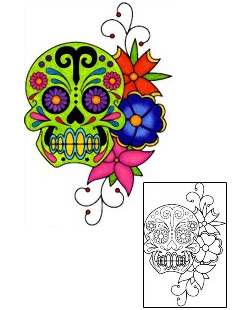 Day of the Dead Tattoo Zodiac tattoo | PHF-01015