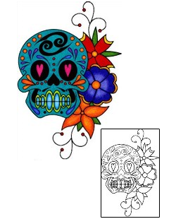 Day of the Dead Tattoo Zodiac tattoo | PHF-01019