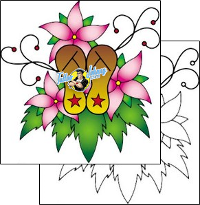 Flower Tattoo plant-life-flowers-tattoos-phil-rogers-phf-01032