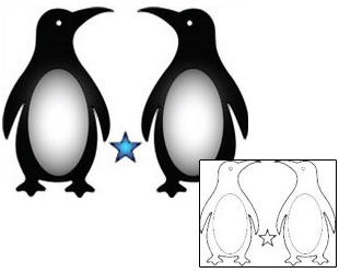 Picture of Penguin Twins Tattoo