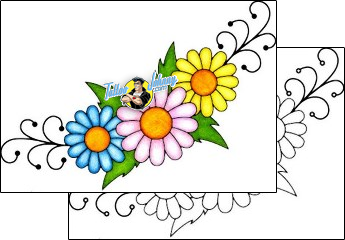 Flower Tattoo plant-life-flowers-tattoos-phil-rogers-phf-01048