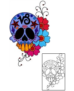 Day of the Dead Tattoo Zodiac tattoo | PHF-01061