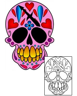 Day of the Dead Tattoo Zodiac tattoo | PHF-01075