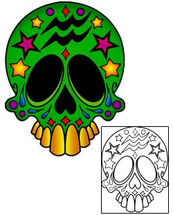 Day of the Dead Tattoo Zodiac tattoo | PHF-01077