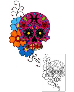 Mexican Tattoo Zodiac tattoo | PHF-01087
