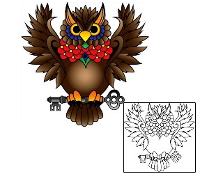 Owl Tattoo Animal tattoo | PHF-01091