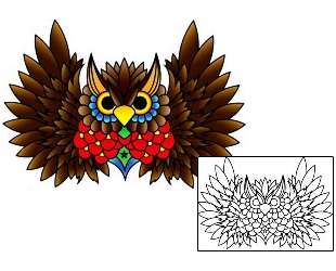 Owl Tattoo Animal tattoo | PHF-01097