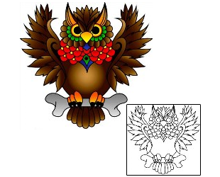 Owl Tattoo Animal tattoo | PHF-01104