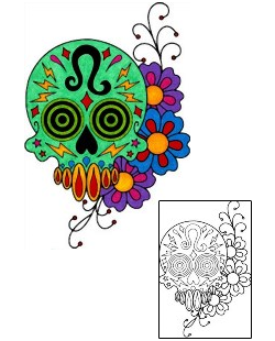 Day of the Dead Tattoo Zodiac tattoo | PHF-01109