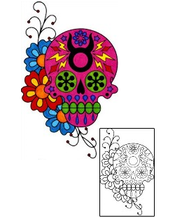 Day of the Dead Tattoo Ethnic tattoo | PHF-01113