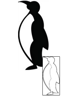 Picture of Penguin Side Profile Tattoo