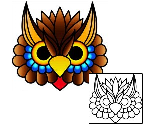 Owl Tattoo Animal tattoo | PHF-01130