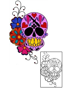 Day of the Dead Tattoo Ethnic tattoo | PHF-01141