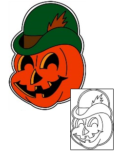 Pumpkin Tattoo Horror tattoo | PHF-01149