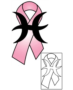 Ribbon Tattoo Zodiac tattoo | PHF-01157