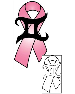 Breast Cancer Tattoo Zodiac tattoo | PHF-01160