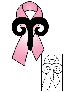 Breast Cancer Tattoo Zodiac tattoo | PHF-01166