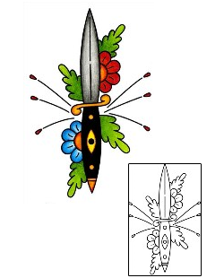 Dagger Tattoo Tattoo Styles tattoo | PHF-01178