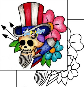 Skull Tattoo horror-skull-tattoos-phil-rogers-phf-01191