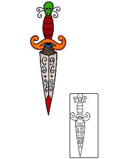 Dagger Tattoo Horror tattoo | PHF-01244