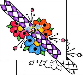 Flower Tattoo plant-life-flowers-tattoos-phil-rogers-phf-01274