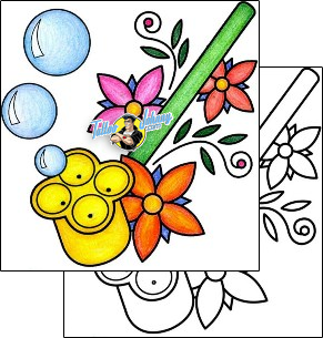 Flower Tattoo plant-life-flowers-tattoos-phil-rogers-phf-01287
