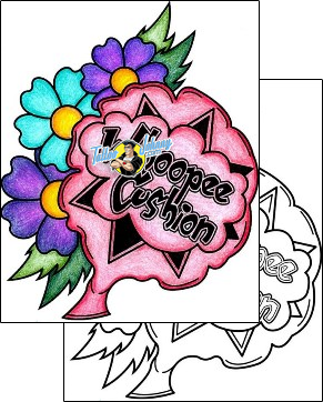Flower Tattoo plant-life-flowers-tattoos-phil-rogers-phf-01289