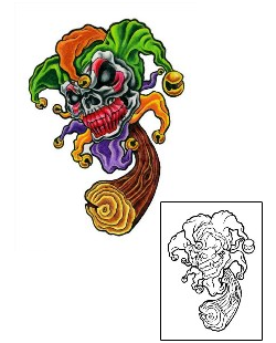 Joker - Jester Tattoo Horror tattoo | PJF-00002