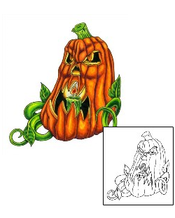 Pumpkin Tattoo Plant Life tattoo | PJF-00004