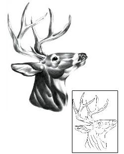 Deer Tattoo PKF-00015