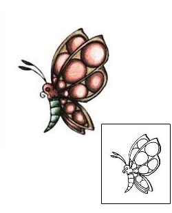 Butterfly Tattoo Insects tattoo | PLF-00078