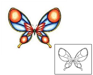 Butterfly Tattoo Insects tattoo | PLF-00085