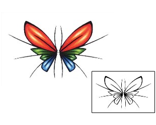 Butterfly Tattoo Insects tattoo | PLF-00095