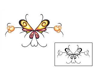 Butterfly Tattoo Specific Body Parts tattoo | PLF-00116