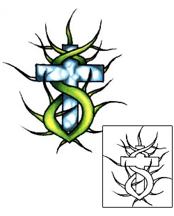 Vine Tattoo Religious & Spiritual tattoo | PLF-00273