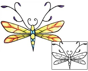 Dragonfly Tattoo For Women tattoo | PLF-00495