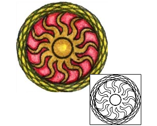 Sun Tattoo Astronomy tattoo | PLF-00771